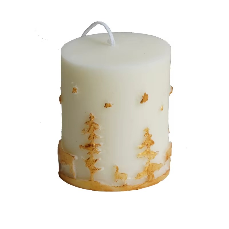 Pillar Star and Deer Candle - Image 2